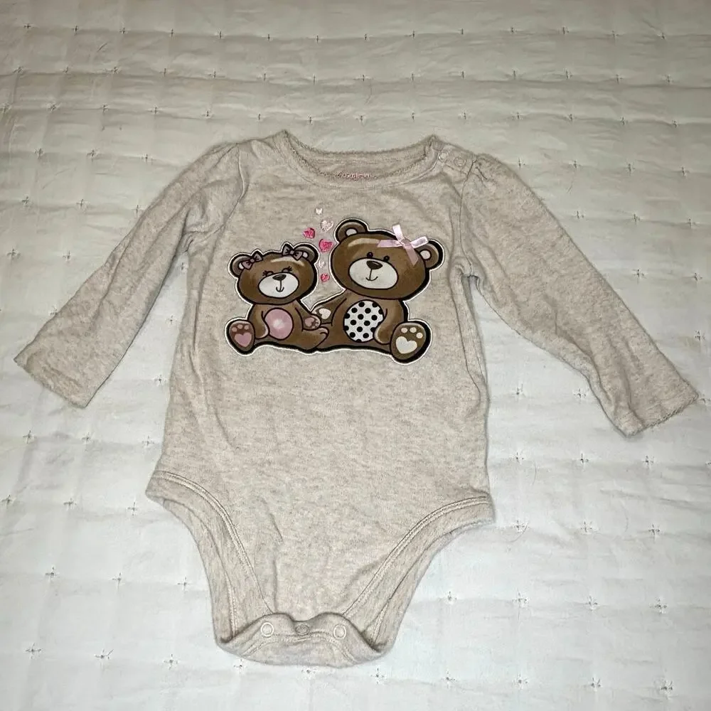 Baby Girl 18M Long Sleeve Bodysuit Bundle - 4 pieces
